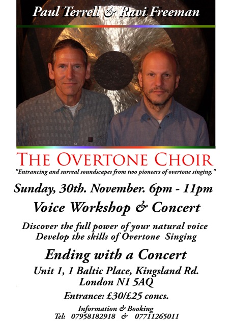 LONDON - voice and overtone singing workshop 