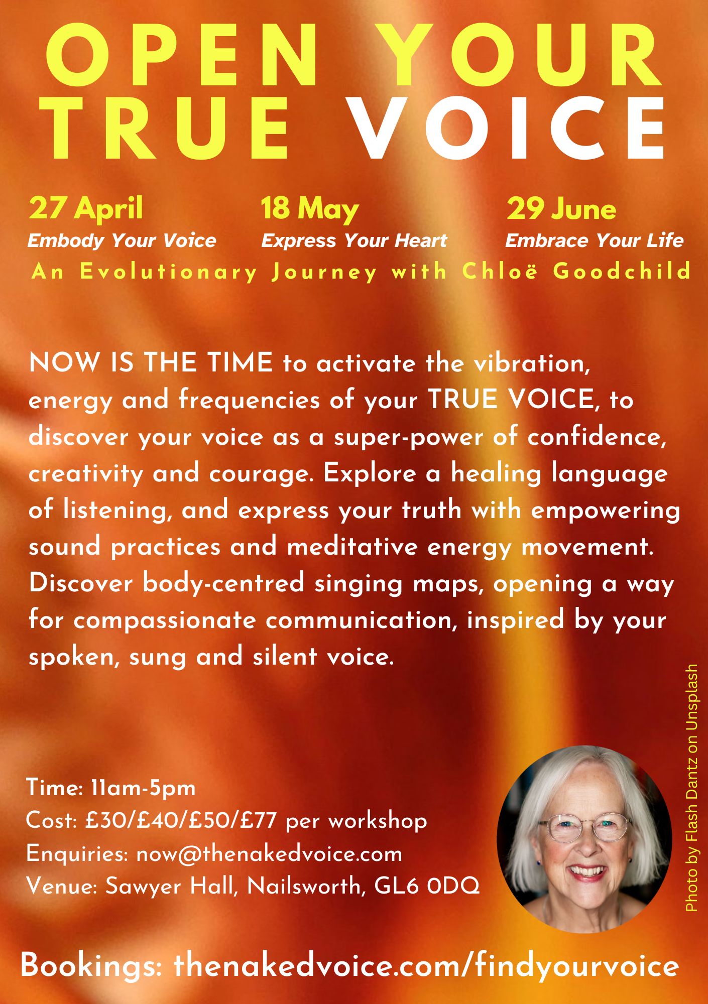 GLOUCESTERSHIRE - OPEN YOUR TRUE VOICE: EXPRESS YOUR HEART