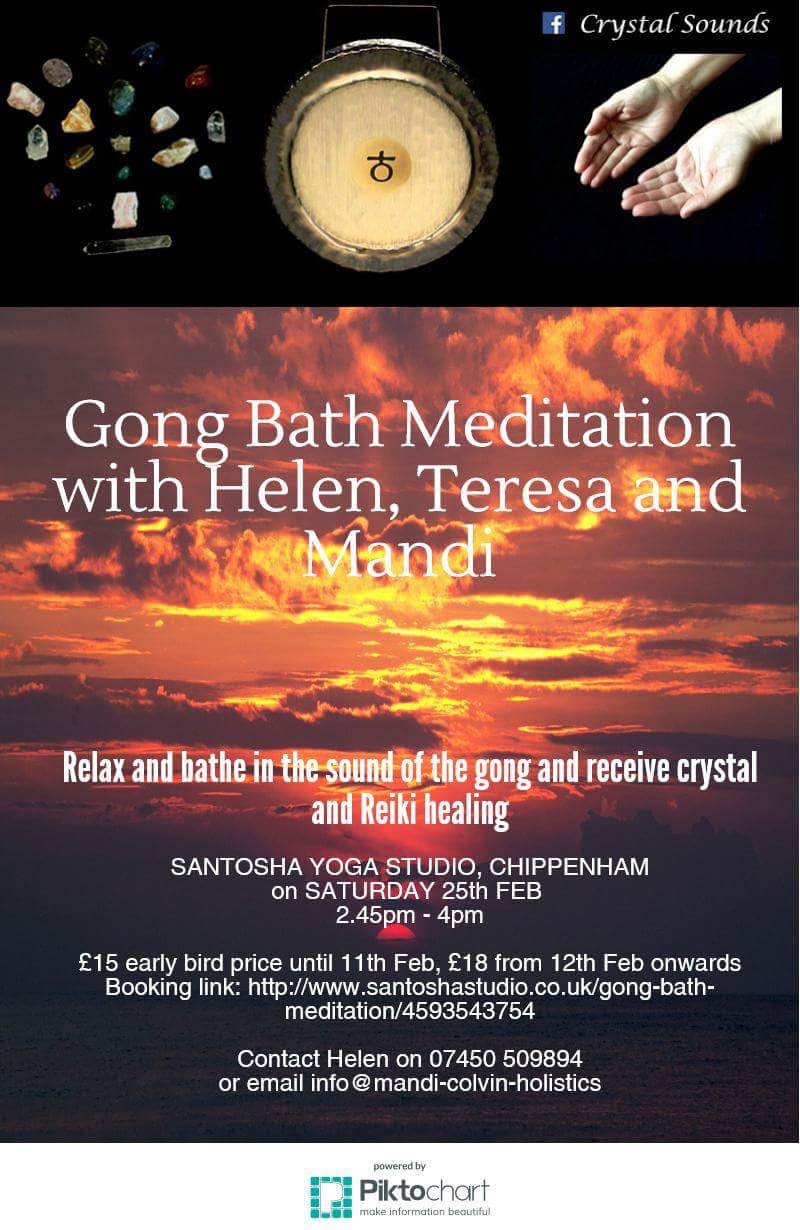WILTSHIRE - Gong Bath with Crystal & Reiki Healing