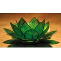Lotus Tea Light Holder - Emerald/Jade