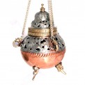 Brass & Copper Hanging Incense Burner - Large