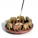 Soapstone Ele Ring Incense Burner - Large