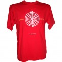 Adults T Shirt - Cosmic Cycle - Red