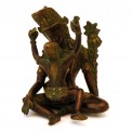 Copper & Brass Indra with Consort