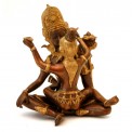 Copper & Brass Indra with Consort