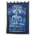 Batik Wall Hanging - Buddha - Medium - Blue
