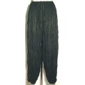 Black Stripey Cotton Harem Pants