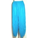 Turquoise Stripey Cotton Harem Pants