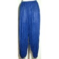 Royal Blue Stripey Cotton Harem Pants