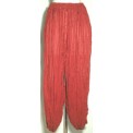 Maroon Stripey Cotton Harem Pants