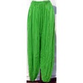 Bright Green Stripey Cotton Harem Pants