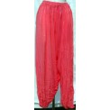 Salmon Pink Stripey Cotton Harem Pants