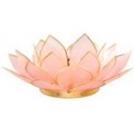Lotus Tea Light Holder - Rose Quartz