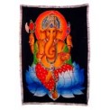 Batik Wall Hanging - Ganesh - Small - Coloured