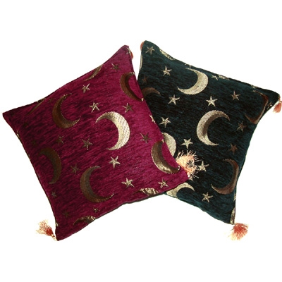 Turkish Cushion - Moon & Stars - Large