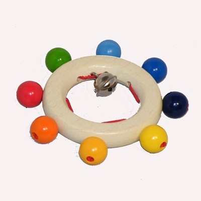 Rainbow Pearls Bell Touch Ring