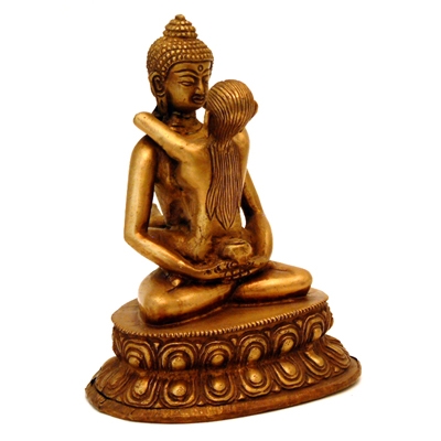 Large Brass Samantabhadra Yab Yum