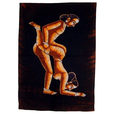 Tantric Batik - Design D - Brown/Yellow