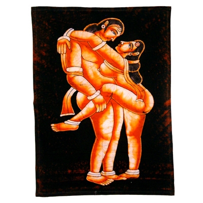 Tantric Batik - Design E -Brown/Yellow