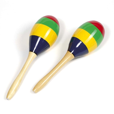 Painted Wooden Maracas