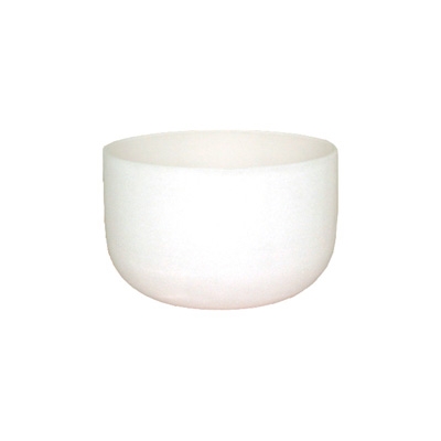 Frosted Crystal Singing Bowl - 11 Inch - Heart - Thymus Chakra