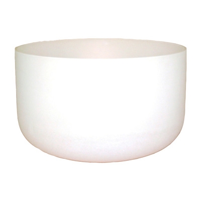 Frosted Crystal Bowl - 20 Inch - Heart - Thymus Chakra