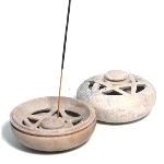 Soapstone Incense Burner Bowl with Lid.