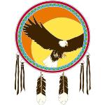 Window Transparency - Native Visions - Flying Eagle