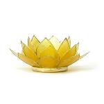Lotus Tea Light Holder - Dark Yellow/Citrine