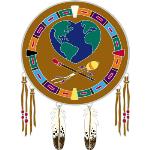 Window Transparency - Native Visions - Earth Drum