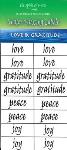 Water Blessing Labels - Love and Gratitude