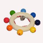 Rainbow Pearls Bell Touch Ring