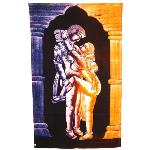 Tantric Batik - Design A - Blue/Yellow