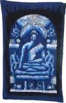 Batik Wall Hanging - Buddha - Small - Blue