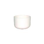 Frosted Crystal Singing Bowl  - 7 Inch - Heart - Thymus Chakra