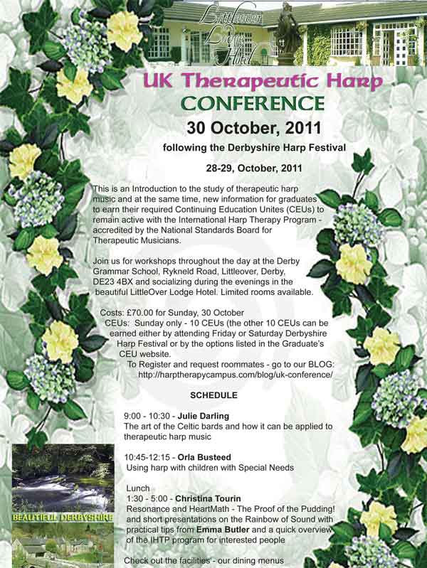 Derbyshire Harps for Healing Workshop