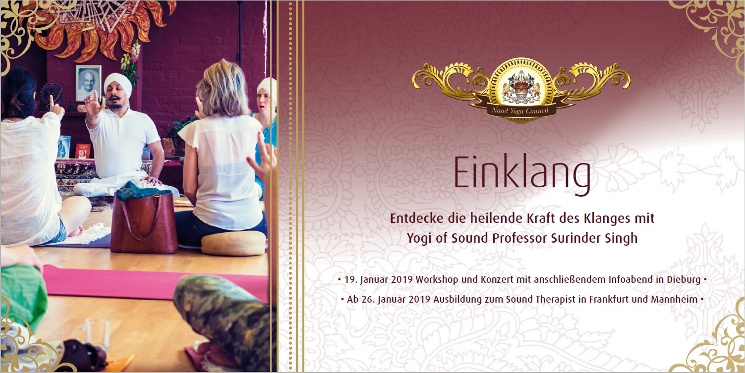 FRANKFURT - Harmony: Workshop & Concert with Yogi Prof. Surinder Singh