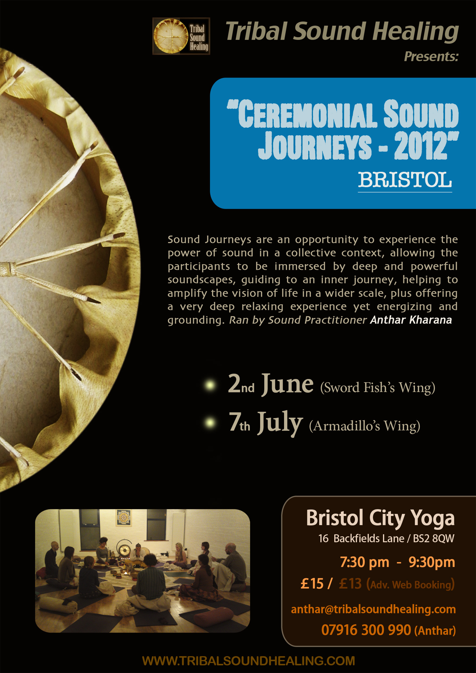 Ceremonial Sound Journey  with Anthar Kharana - Bristol