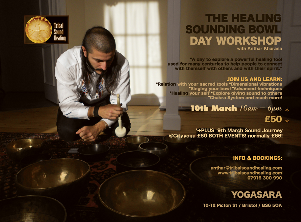 The Healing Sounding Bowl DAY WORKSHOP with Anthar Kharana @ YOGASARA