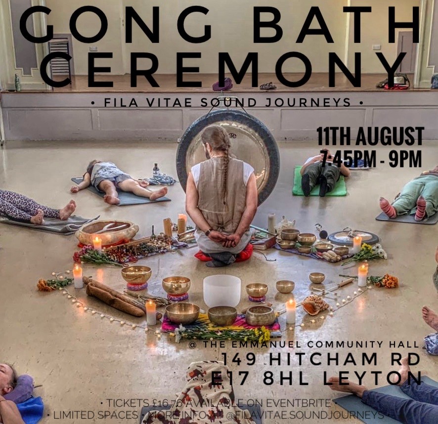 LONDON - GONG BATH CEREMONY in Leyton 