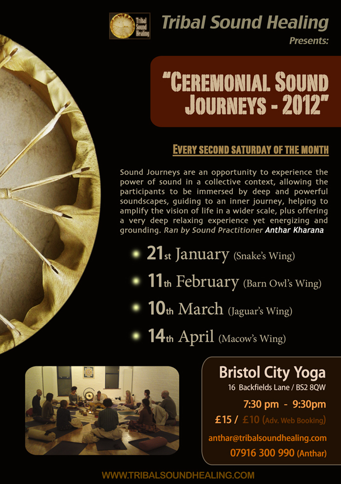 Monthly Ceremonial Sound Journeys 2012! @ BCY with Anthar Kharana