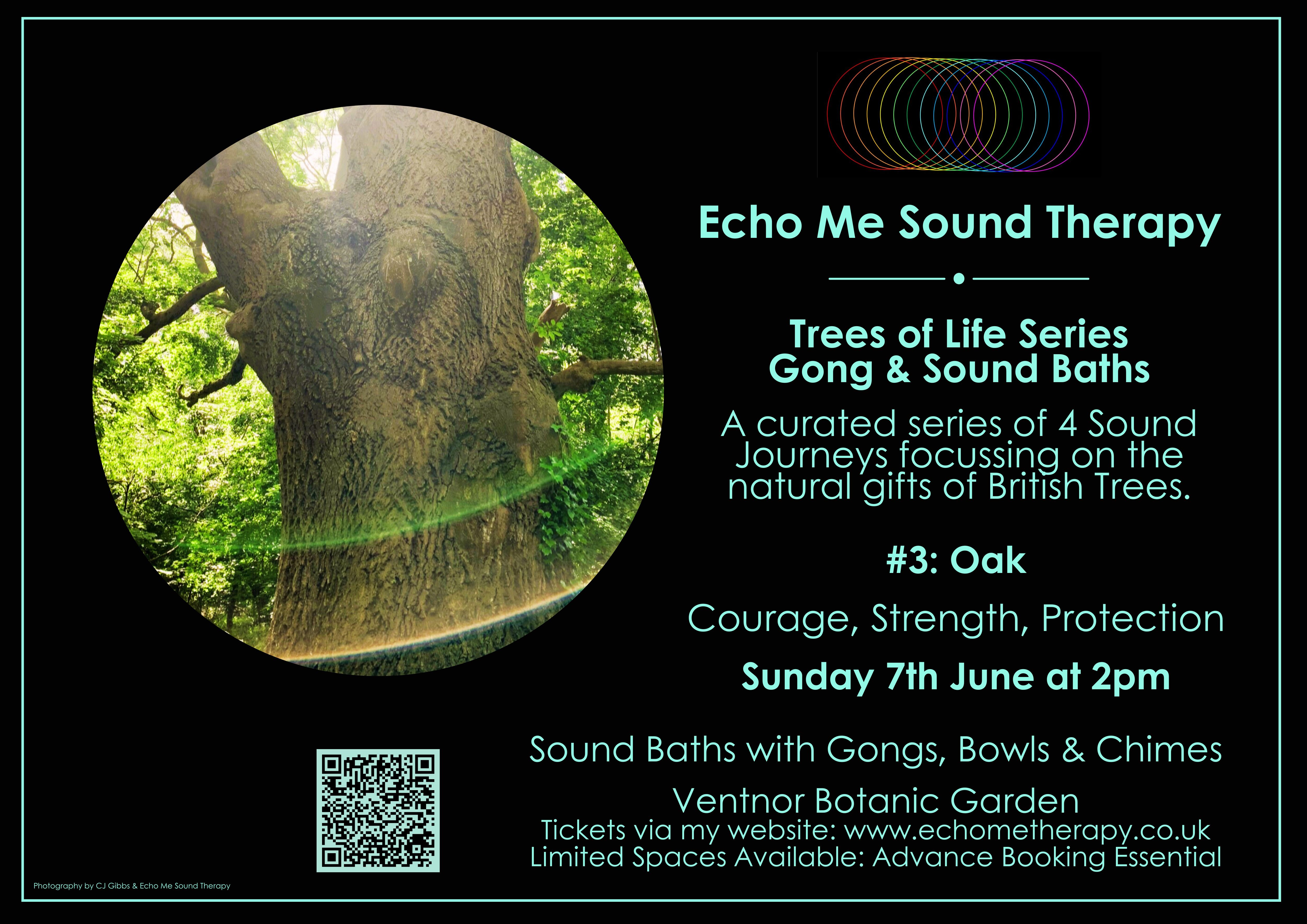 ISLE OF WIGHT - Trees of Life Series Gong & Sound Baths = Oak