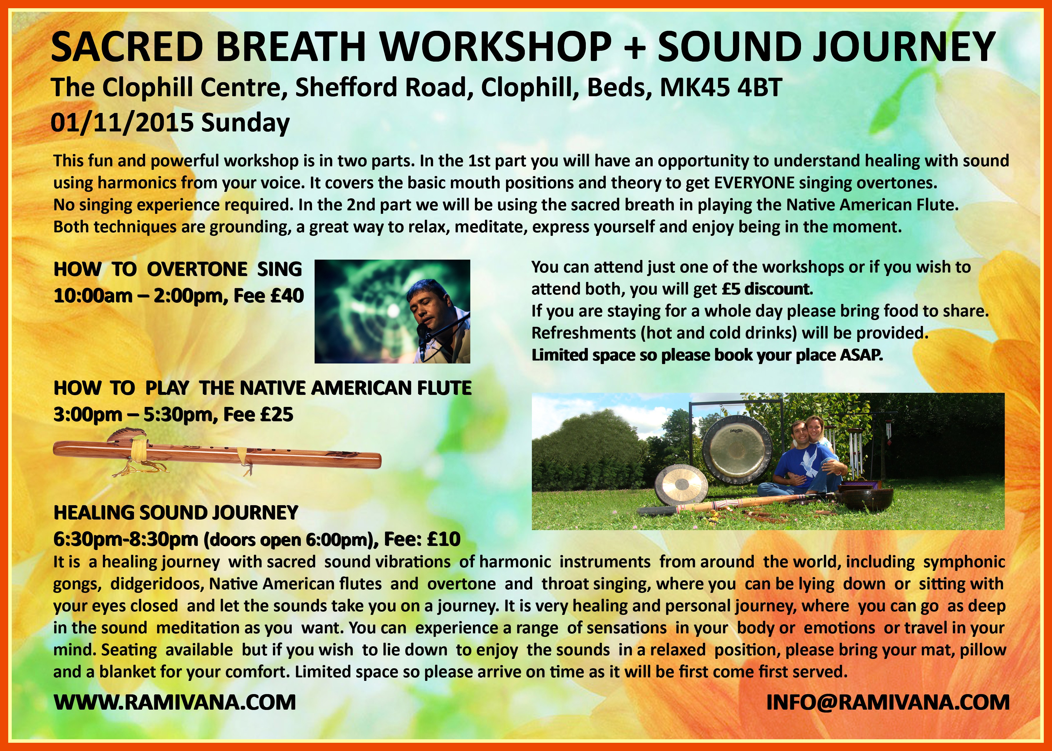 CLOPHILL, BEDS - HEALING SOUND JOURNEY
