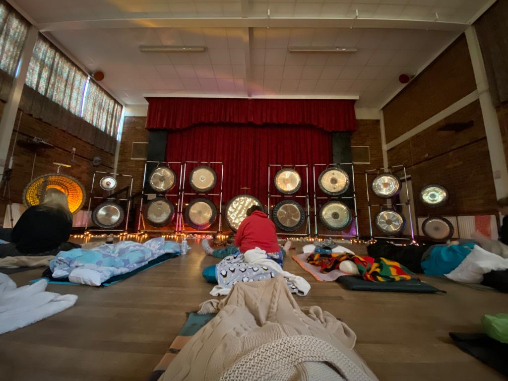 AWAKENING GONG BATH with 2 Gong Master Teachers, 50", 40"Gongs and other & 45"Dr