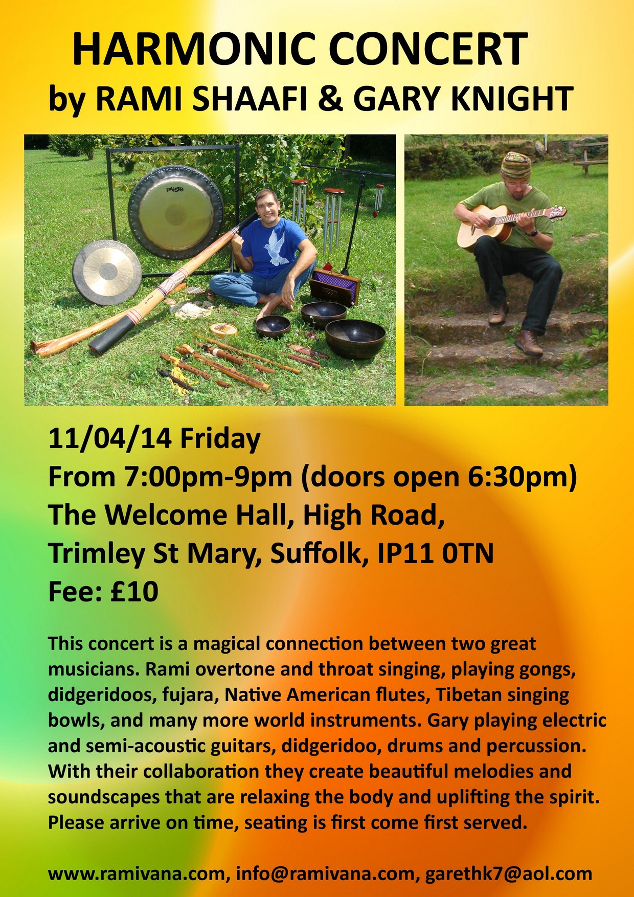 SUFFOLK - CONCERT by RAMI SHAAFI & GARY KNIGHT