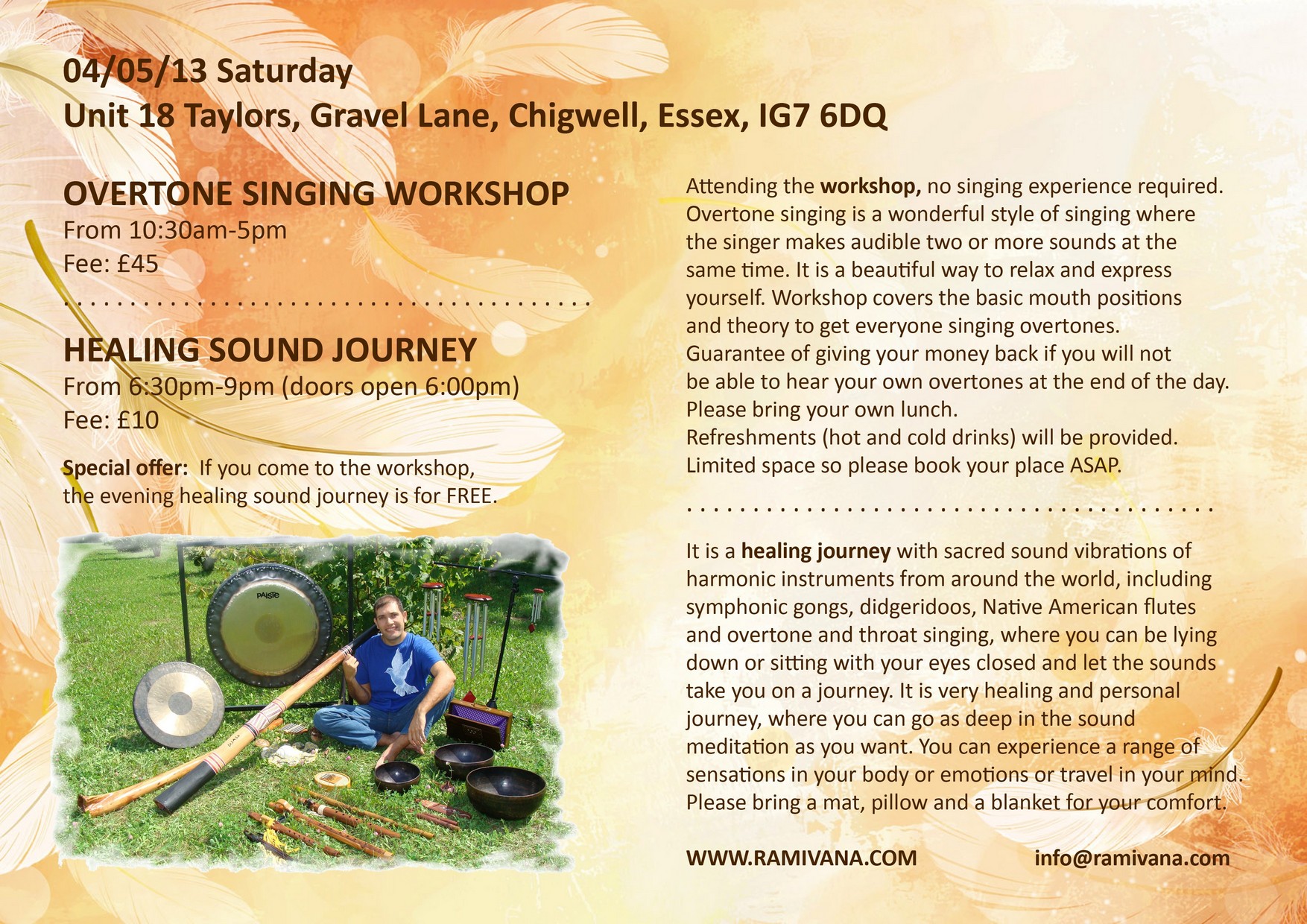 OVERTONE SINGING WORKSHOP