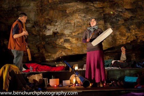 CORNWALL - Carnglaze Caverns Illumination Sound Journey