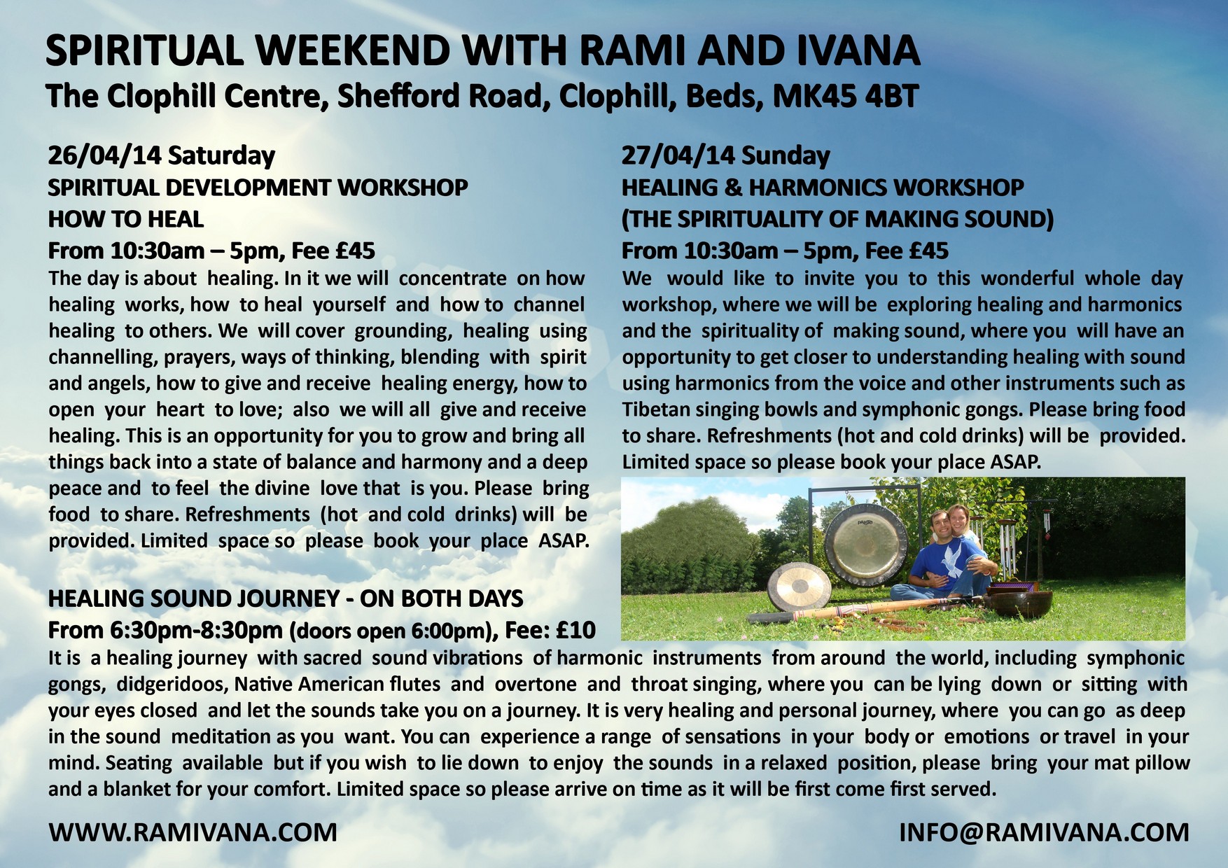 BEDS - HEALING & HARMONICS WORKSHOP (THE SPIRITUALITY OF MAKING SOUND)