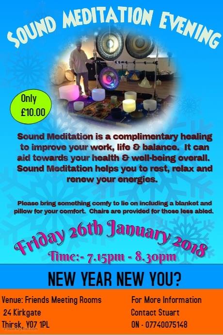 THIRSK NOTH YORKSHIRE  - Sound Meditation Evening 
