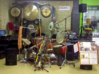 Saxophone & world percussion sound healing workshop